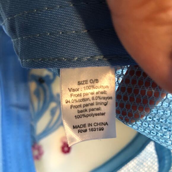 Dolphin Trucker Hat Paradise Embroidered Cap Blue White O/S Retro Kawaii Coastal - Picture 7 of 8